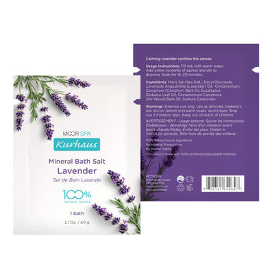 Kurhaus Mineral Bath Salt, Lavender