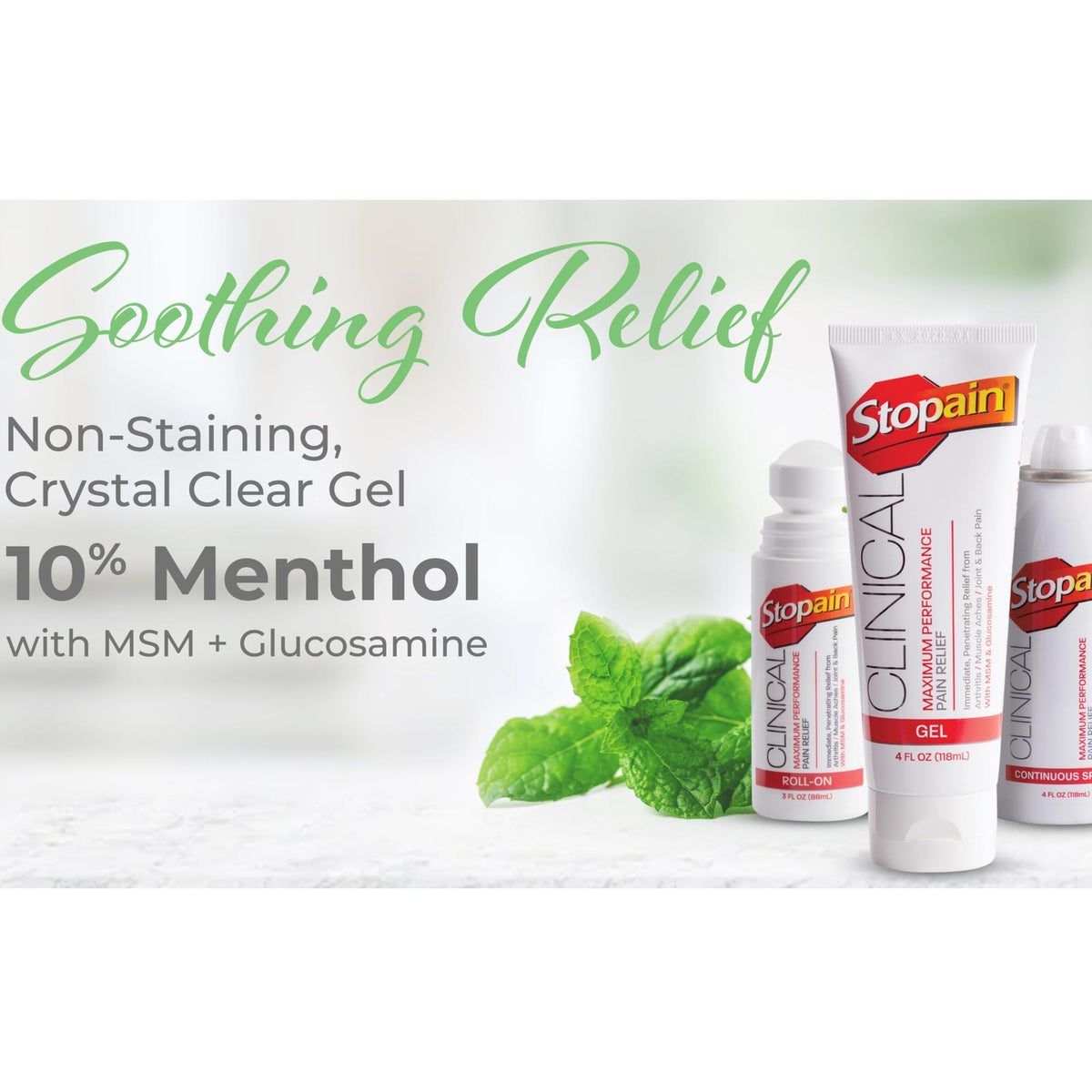 Stopain Clinical Continous Spray, 4 oz